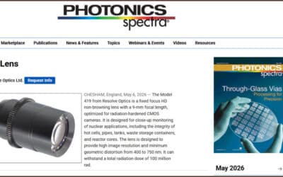 In the Press: New HD lens for Nuclear Monitoring